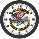 P-51 MUSTANG TANK BUSTER WORLD WAR II WALL CLOCK-FREE USA SHIP-NEW!
