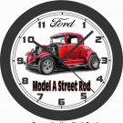 FORD MODEL A STREET ROD WALL CLOCK-FREE USA SHIP!-Choose 1 of 2 Colors