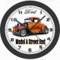 FORD MODEL A STREET ROD WALL CLOCK-FREE USA SHIP!-Choose 1 of 2 Colors