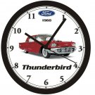1960 FORD THUNDERBIRD COUPE WALL CLOCK-Free USA Ship