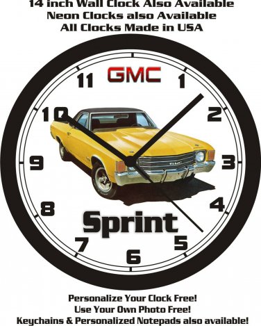 1972 GMC SPRINT WALL CLOCK-FREE USA SHIP!