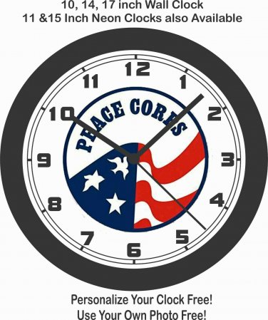 UNITED STATES PEACE CORP WALL CLOCK-NEW!