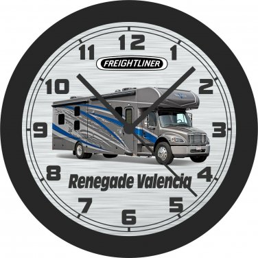 Freightliner Renegade Valencia Motor Home Wall Clock-Add Your Business Name Free
