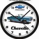 1965 CHEVROLET CHEVELLE  WALL CLOCK-FREE USA SHIP!