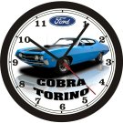 1971 FORD COBRA TORINO WALL CLOCK-FREE USA SHIP!