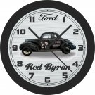 1939 Ford Stock Car #22 Driven by Red Byron Wall Clock-Free US Ship