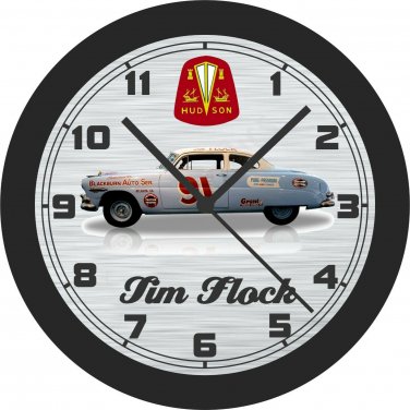 1952 Hudson Stock Car Driven by Tim Flock Wall Clock-Free US Ship