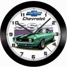1969 CHEVROLET CAMARO SS WALL CLOCK-FREE USA SHIP, MUSTANG, CHEVELLE, CHALLENGER