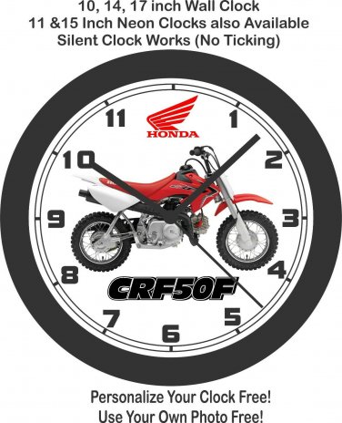 2020 Honda CRF50F Minibike Wall Clock-Free US Ship, Yamaha, kawasaki , Suzuki