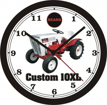 SEARS CUSTOM 10XL LAWN TRACTOR WALL CLOCK-FREE US SHIP