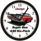 1969 DODGE SUPER BEE 440 SIX-PACK WALL CLOCK-Free USA Ship-Dodge