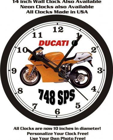 DUCATI 748 SPS WALL CLOCK-FREE USA SHIPPING