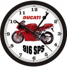 DUCATI 916 SPS WALL CLOCK-FREE USA SHIPPING