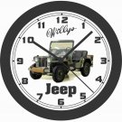 1951 WILLIYS MILITARY JEEP  WALL CLOCK-FREE USA SHIP