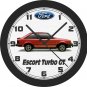 Ford Escort Turbo GT Wall Clock-Free US Ship