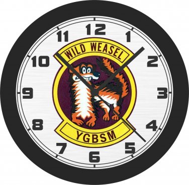 Vietnam Wild Weasel (YGBSM) Wall Clock-Free US Ship
