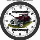 1934 PLYMOUTH P E COUPE WALL CLOCK-FREE USA SHIP, Dodge, Ford, Chevrolet