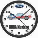1970 FORD NHRA GLIDDEN & ALLEN MUSTANG WALL CLOCK-NEW!-Free USA Ship