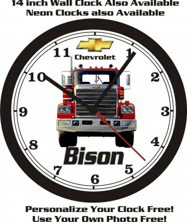 1977 CHEVROLET BISON TRUCK WALL CLOCK-FREE US SHIP!