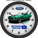 1970 Ford Boss 302 Mustang Wall Clock-Free US Ship-Other Colors Avail!