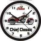 2015 INDIAN CHIEF CLASSIC MOTORCYCLE WALL CLOCK-FREE USA SHIP!
