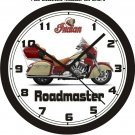 2015 INDIAN ROADMASTER MOTORCYCLE WALL CLOCK-FREE USA SHIP!