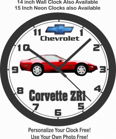 1989 CHEVROLET CORVETTE ZR1 WALL CLOCK-FREE US SHIP, Mustang, Camaro, Viper