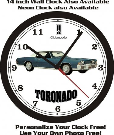 1971 OLDSMOBILE TORONADO WALL CLOCK-FREE USA SHIP