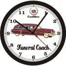 1952 SUPERIOR-CADILLAC FUNERAL COACH WALL CLOCK-FREE USA SHIP!