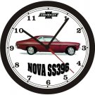 1969 CHEVROLET NOVA SS396 WALL CLOCK-FREE USA SHIP!