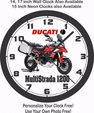 2017 DUCATI MULTISTRADA 1200 PIKES PEAK WALL CLOCK-FREE USA SHIP, MOTO GUZZI