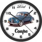 1940 FORD COUPE BLUE WALL CLOCK-FREE USA SHIP!, chevrolet, dodge, buick