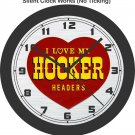 I Love My Hooker Headers Wall Clock-Free US Ship-Mustang, Camaro, Challenger