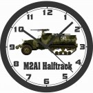 M2A1 HALFTRACK MILITARY TRUCK WALL CLOCK-ARMY, WORLD WAR II, KOREA