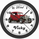 1932 FORD VICKY (VICTORIA) WALL CLOCK-FREE USA SHIP-CHOOSE 1 OF 3