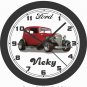 1932 FORD VICKY (VICTORIA) WALL CLOCK-FREE USA SHIP-CHOOSE 1 OF 3