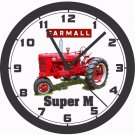 INTERNATIONAL-FARMALL SUPER M TRACTOR WALL CLOCK-JOHN DEERE