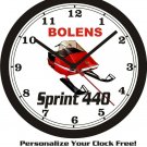 BOLENS SPRINT 440 SNOWMOBILE WALL CLOCK-FREE US SHIP-Polaris, Arctic Cat, Can Am
