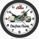 2019 INDIAN CHIEFTAIN MOTORCYCLE WALL CLOCK-Choose 1 of 4 models