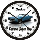 1970 DODGE CORONET SUPER BEE WALL CLOCK-FREE USA SHIP!