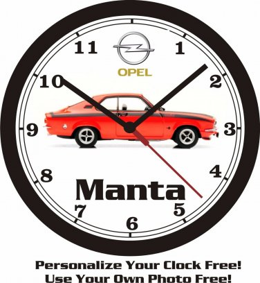 1974 OPEL MANTA WALL CLOCK-FREE USA SHIP!-MAZDA, TOYOTA, NISSAN, DATSUN