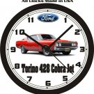 1969 FORD TORINO 428 COBRA JET WALL CLOCK-FREE USA SHIP!