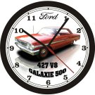 1964 FORD GALAXIE 500 427 WALL CLOCK-FREE USA SHIP!-Chevrolet, Dodge, Hemi