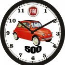 FIAT 500 CLASSIC CAR WALL CLOCK-FREE USA SHIP-Other Colors Available