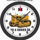 INTERNATIONAL TD-6 SERIES 62 DOZER WALL CLOCK-JOHN DEERE, CATERPILLAR