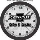 Chevrolet Sales & Service Emblem Wall Clock-Free US Ship, Ford, GMC, Dodge