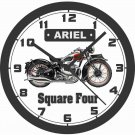 ARIEL SQUARE FOUR MOTORCYCLE WALL CLOCK-FREE US SHIP, TRIUMPH, BSA, NORTON