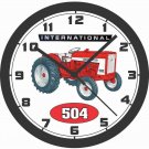 INTERNATIONAL 504 TRACTOR WALL CLOCK- USA SHIP!-Farmall, John Deere