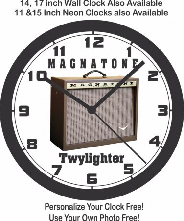 MAGNATONE TWILIGHTER GUITAR AMP WALL CLOCK-FREE USA SHIP!