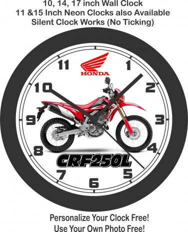2020 Honda CRF250L Motorcycle Wall Clock-Free US Ship, Yamaha, Triumph